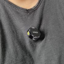Microfone De Lapela Duplo Profissional Bluetooth Magnético KAIDI Microfone Sem Fio 20 Metros