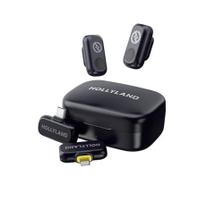 Microfone de Lapela Duplo Sem Fio Hollyland LARK A1 Duo Combo (Lightning/USB-C)