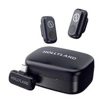Microfone de Lapela Duplo Sem Fio Hollyland LARK A1 Duo Combo Wireless