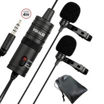 Microfone de Lapela Duplo Vokal Slm20 Lapela Profissional Microfone de Lapela Duplo Vokal Slm20 Lapela Profissional