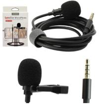 Microfone de lapela entrada p2 jh-043