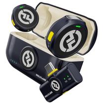 Microfone de Lapela Hollyland Lark M2 Sem Fio para Smartphone - Preto