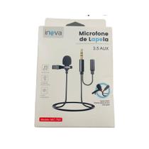Microfone de lapela INOVA 3.5 Aux MIC-7587