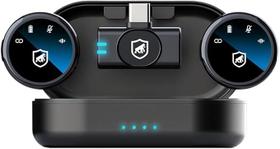 Microfone de Lapela Magnética Armor Tipo C Com Adaptador Lightning - Gshield Microfone de Lapela Magnética Armor Tipo C Com Adaptador Lightning - Gshield