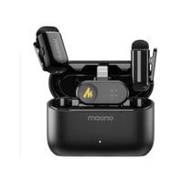 Microfone De Lapela Maono Wave T1 Mini Sem Fio Lightning Preto Wm622 Pb2 Microfone De Lapela Maono Wave T1 Mini Sem Fio Lightning Preto Wm622 Pb2