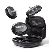 Microfone De Lapela Maono WM620 PC2, 2 Microfones, Sem Fio, Preto, USB-C