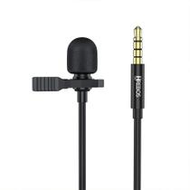 Microfone de Lapela P3 3.5mm Áudio e Vídeo Hrebos HS30