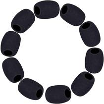 Microfone de lapela, pára-brisas, pacote com 10 Phinus para microfone de fone de ouvido