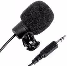 Microfone de Lapela para Câmera Gravador PC P2 Youtuber Vlog anti-ruído