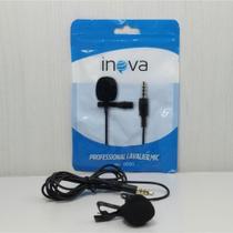 Microfone de Lapela para Celular Profissional P2 TOP Inova Microfone de Lapela para Celular Profissional P2 TOP Inova