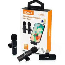 Microfone de Lapela para Celulares Tipo-C LE-935 LeLong