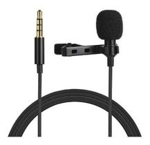 Microfone de Lapela Profissional 3,5mm P3 Stereo - Lavalier