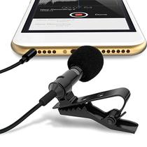 Microfone De Lapela Profissional Celular iPhone Youtuber Nfe
