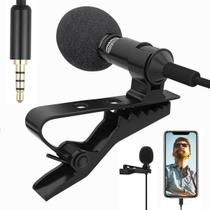 Microfone De Lapela Profissional Celular Universal Stereo