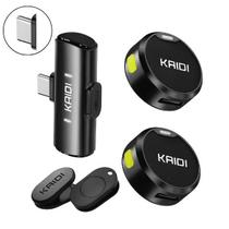 Microfone de Lapela Profissional P/ Celular Android Tipo C Kaidi Duplo Imã Microfone de Lapela Profissional P/ Celular Android Tipo C Kaidi Duplo Imã