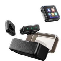 Microfone de Lapela Profissional sem fio 3 em 1 com estojo de carregamento, Lightining e Tipo C - EZRA