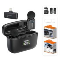 Microfone de Lapela Sem Fio Anti Ruído Lightning Compativel Iphone Basike Ba-MIC0008