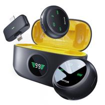 Microfone de Lapela Sem Fio Banxye - Compatível com iPhone e Android