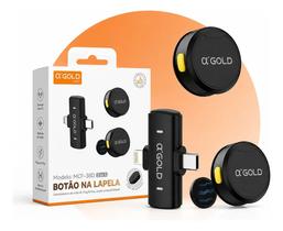 Microfone de Lapela Sem Fio Bluetooth, Kit com 2 Microfones, Cancelamento de Ruído, até 10 Horas Microfone de Lapela Sem Fio Bluetooth, Kit com 2 Microfones, Cancelamento de Ruído, até 10 Horas