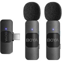Microfone de Lapela sem fio BOYA BY-V20 com USB-C
