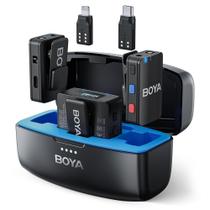 Microfone de lapela sem fio BOYAMIC para iPhone/Android Microfone de lapela sem fio BOYAMIC para iPhone/Android