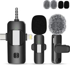 Microfone de lapela sem fio Cilate K15 para iPhone/Android