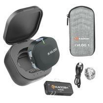 Microfone De Lapela Sem Fio Com Case Recarregável Para Vlog Entrevista Gravação K-Vlog 1 Kadosh