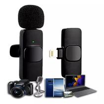 Microfone De Lapela Sem Fio Compativel com Lightning Microfone De Lapela Sem Fio Compativel com Lightning