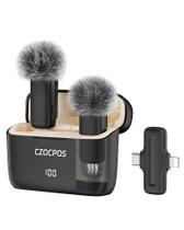 Microfone de lapela sem fio CZOCPOS para iPhone Android