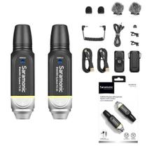 Microfone de lapela sem fio de 5,8 ghz profissional