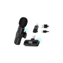 Microfone de lapela sem fio de lapela tipo C K8 para smartphone