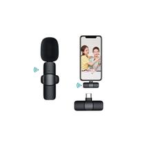 Microfone de lapela sem fio de lapela tipo C para celular