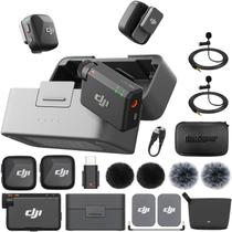 Microfone de lapela sem fio DJI Mic Mini (2 TX + 1 RX)