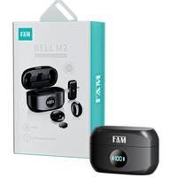 Microfone de Lapela Sem Fio Duplo FAM Bell M2 FCABM02 com Redução de Ruído