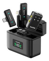 Microfone De Lapela Sem Fio Duplo Para iPhone,iPad,android