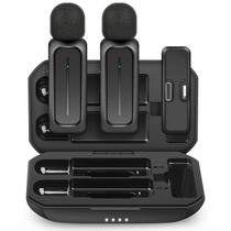 Microfone de Lapela Sem Fio ECOMXIA WM300 - Compatível com iPhone e Android