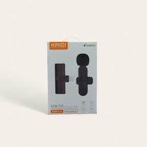 Microfone de lapela sem fio entrada iphone kaidi kmf5-a