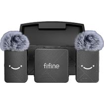 Microfone De Lapela Sem Fio Fifine M9 Para iPhone/android/ca