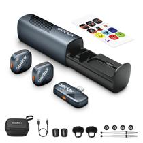 Microfone de Lapela Sem Fio GODOX Cube SC - 48kHz/24 bits