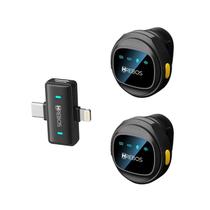 Microfone de Lapela Sem Fio Hrebos AirMic IF-1000 Tipo-C e Compativel Lightning iOS Plug and Play Para Lives Microfone de Lapela Sem Fio Hrebos AirMic IF-1000 Tipo-C e Compativel Lightning iOS Plug and Play Para Lives