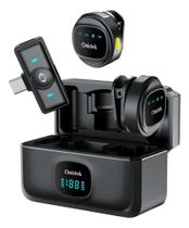 Microfone de Lapela Sem Fio Kit com 2 Unidades Bluetooth Captação Profissional de Áudio USB-C Microfone de Lapela Sem Fio Kit com 2 Unidades Bluetooth Captação Profissional de Áudio USB-C