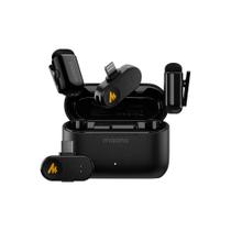 Microfone de Lapela Sem Fio Maono Wave T1 Mini Tipo C + Lightning WM622 Preto Microfone de Lapela Sem Fio Maono Wave T1 Mini Tipo C + Lightning WM622 Preto