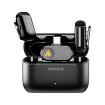 Microfone de Lapela Sem Fio Maono Wave T1 Mini Type-C WM622 Preto