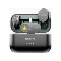 Microfone de Lapela Sem Fio Maono Wave T5 Tipo C WM650 Preto Microfone de Lapela Sem Fio Maono Wave T5 Tipo C WM650 Preto