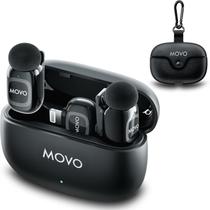 Microfone de lapela sem fio Movo NanoMic para iPhone Microfone de lapela sem fio Movo NanoMic para iPhone