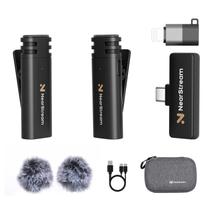Microfone de lapela sem fio NearStream AWM10T-Plus para iPhone/Android