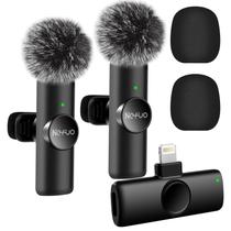 Microfone de lapela sem fio Nefuo para iPhone, pacote 2 Microfone de lapela sem fio Nefuo para iPhone, pacote 2