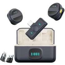 Microfone de lapela sem fio Nilone para iPhone Vlogging x2