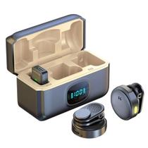 Microfone De Lapela Sem Fio Para iPhone/Android Tipo-c Com Estojo Carregamento Redução De Ruído Microfone De Lapela Sem Fio Para iPhone/Android Tipo-c Com Estojo Carregamento Redução De Ruído