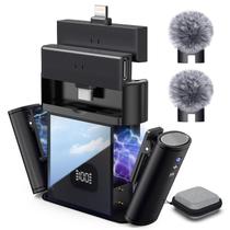 Microfone de Lapela Sem Fio Rythflo para iPhone, Android e iPad